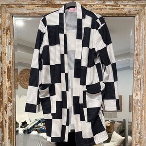 Babe brand waffle knit cardigan